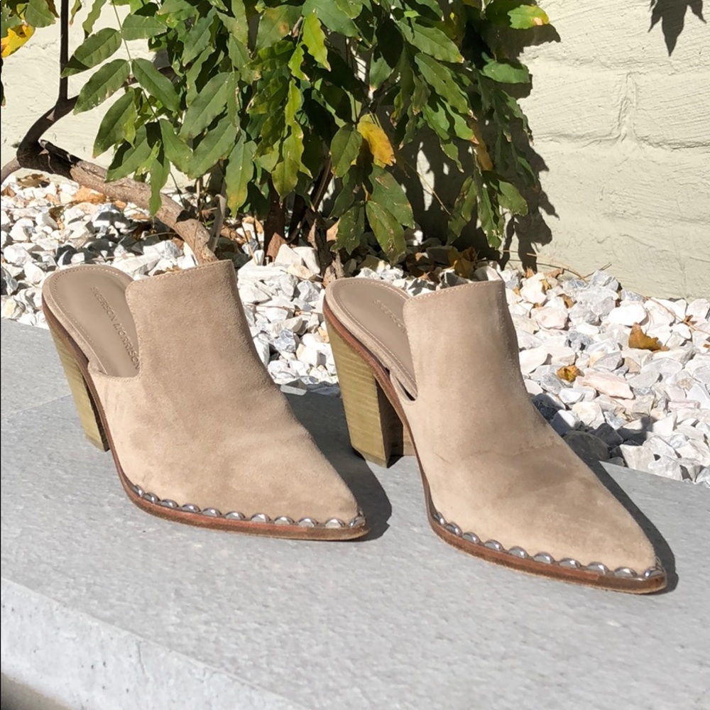 Sigerson Morrison suede mules 38